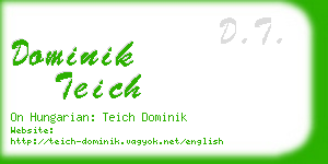 dominik teich business card